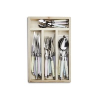 Laguiole by Jean Dubost - France 24 Piece Cutlery Set - Pastel Photo