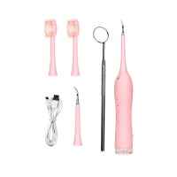 Household Electric Tooth Cleaner Calculus Remover Dental Care Tool-Pink Photo