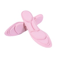 1 Pair 4D Sponge Pain Relief Insoles for Women-Pink Photo