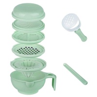 9" 1 Multifunctional Manual Baby Food Grinder Bowl - Pale Green Photo