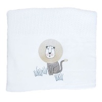 Lion Cellular Cotton Baby Blanket Photo