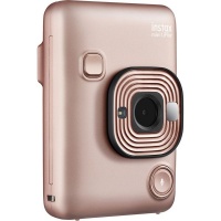 Fujifilm Instax Mini LiPlay Hybrid Instant Camera Blush - Gold Photo