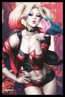 Harley Quinn - Kiss Poster with Black Frame Harley Quinn - Kiss Poster with Black Frame Photo