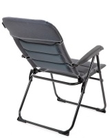Campground Deluxe Padded Reclining Camping Chair - Grey Photo