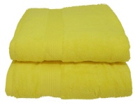 Bunty 's Elegant 380 Zero Twist Bath Towel 380GSM Yellow Photo