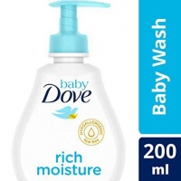 Baby Dove Rich Moisture Body Wash - 6 x 200ml Photo