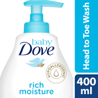 Baby Dove Rich Moisture Body Wash - 6 x 400ml Photo