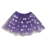 Purple Polka Dot Tutu Skirt Photo