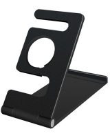 Portable Universal Desktop Phone Holder & Charging Stand iWatch - Black Photo