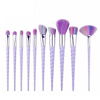 Happy You Purple Unicorn Makeup Brush Set - 10 pieces Photo