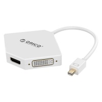 Orico Mini Display Port to HDMI 4K|DVI|VGA Adapter White Photo