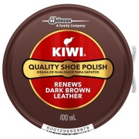 Kiwi Shoe Polish Dark Brown - Shrink of 12 x 100ml Photo
