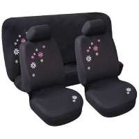 Auto Gear AutoGear - 6 pieces Seat Cover Set - Flower Design Photo