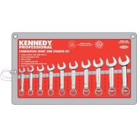 Kennedy 10 19Mm Short Arm Combination Spanner Set 10 pieces Photo