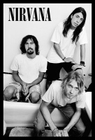 Nirvana - Bathroom Poster with Black Frame Photo