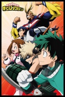 My Hero Academia - Heroes Poster with Black Frame Photo