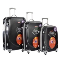 3 Piece Lightweight Luggage Set - Silver Photo