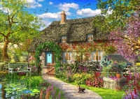 RGS Group Spring Cottage 1000 Piece Jigsaw Puzzle Photo