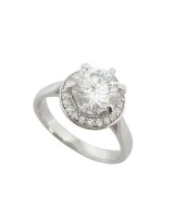 Miss Jewels- 2.11ctw Cubic Zirconia Ring in 925 Sterling Silver Photo