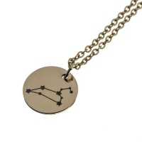 Leo 18ct Rose Gold Plated Zodiac Constellation Necklace Photo