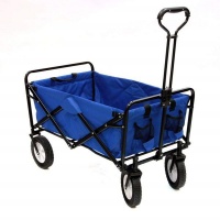 Collapsible Folding Outdoor Utility Wagon Blue Photo