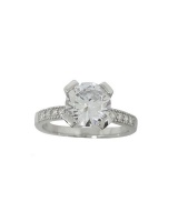 Miss Jewels- 2.08ctw Cubic Zirconia Ring in 925 Sterling Silver Photo