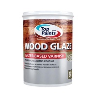 Top Paints Wood Glaze Water-Based Marine Varnish Matt Suede 5L - Clear Photo