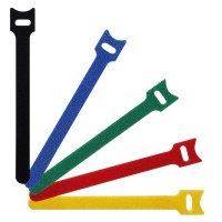 Volkano Bind Series - 10 Piece: Hook & Loop Cable Ties - Assorted Colours Photo