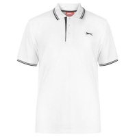 Slazenger Mens Tipped Polo Shirt - White [Parallel Import] Photo