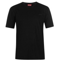 Slazenger Mens Plain T Shirt - Black [Parallel Import] Photo