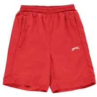 Slazenger Junior Boys Woven Shorts - Red Photo