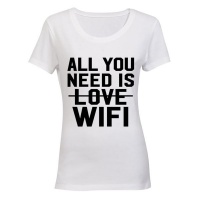 All You Need is WIFI - White Photo