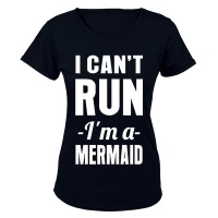 I Can't Run I'm A Mermaid!! - Black Photo
