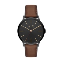 Armani Exchange Cayde Brown Leather Watch - AX2706 Photo