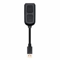 Redragon Circe 3.5mm to USB AUX Adapter with In-line Audio Control Photo