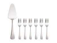 Maxwell and Williams Cosmopolitan Cake Lifter & Fork Set 7 pieces-Matte Finish Photo