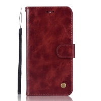 Sony Vintage Faux Leather Flip Case for Xperia 10 Brown Photo