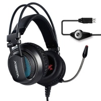 Xiberia V10 7.1 Virtual Surround Sound Gaming Headset - Grey Photo