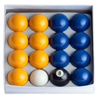 Union Billiards Standard Yellow & Blue Pool Balls 2-inch Photo