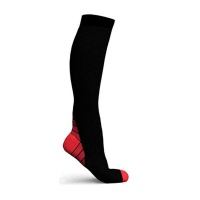 Men's Breathable Long Compression Socks - Red Photo