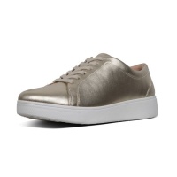 FitFlop Rally Leather Sneaker Platino Photo