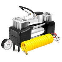 A Heavy Duty 12 Volt 85 litre Two Cylinder Portable Air Compressor Photo