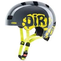 uvex Kid 3 Dirtbike Grey-Lime Sports Helmet Photo