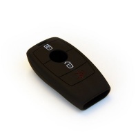 Silicone Car Key Protector - Mercedes E & S Class Keyless Entry - Black Photo