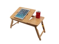 College Originals Multi-Functional Bamboo Standing Laptop Table Combo Med Photo