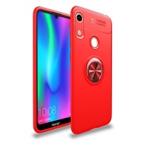 Magnetic Kickstand Gel Rubber Stand Case for Huawei Y6 2019 Red Photo
