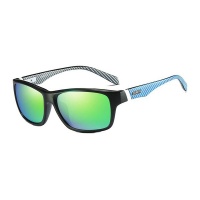 Dubery High Quality Men's Polarized Sunglasses - Black & Green / Green Photo