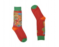 Fashion Socks - Green / Red Photo