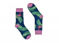 Fashion Socks - Flamingo - Dark Blue Photo