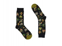 Fashion Socks - Birds - Dark Green Photo